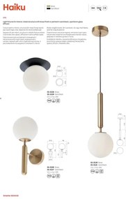 Redo 01-3128 - Plafoniera HAIKU 1xE14/28W/230V ottone