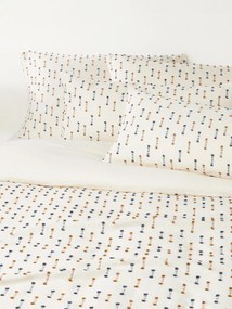 Copripiumino in cotone con frange trapuntate Lenja