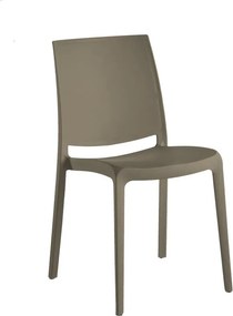 Sedia da giardino London Matt NEW GARDEN, 4 pezzi, polipropilene tortora