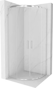 Mexen Rio cabina doccia semicircolare 70 x 70 cm, trasparente, cromo - 863-070-070-01-00