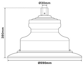 Lampione Stradale 40W LED Lumileds 120lm/w No Flickering Nero Colore Bianco Freddo 5.500 K