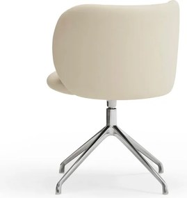 Sedia da pranzo beige in imbottito Mogi – Teulat