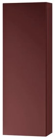 Pensile bagno Brera laccato opaco rosso jaipur, 1 anta apertura da sinistra P 17 x L 30 x H 90 cm