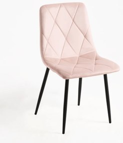 Sedia Lyke Velluto - Rosa