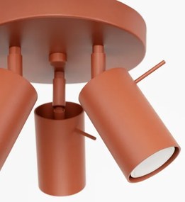 Sollux SL.1509 - Faretto RING 3xGU10/10W/230V rosso