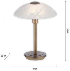 Paul Neuhaus 4026-11 - Lampada da tavolo LED dimmerabile ENOVA 1xG9/2,6W/230V