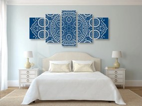 Quadri 5 pezzi – Mandala etnica delicata