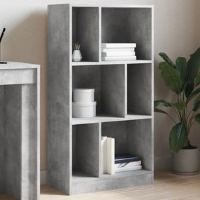 Libreria Grigio Cemento 57x28,5x107,5 Cm İn Legno Multistrato /