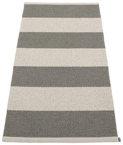 Passatoia da interno/esterno color antracite/color crema 70x150 cm Bob Charcoal Linen – Pappelina
