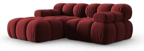 Divano in velluto rosso 191 cm Bellis - Micadoni Home