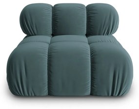 Modulo divano in velluto color petrolio (parte centrale) Bellis - Micadoni Home