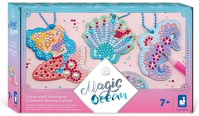 Atelier per bambini midi - 3 portachiavi con diamanti - Magic Ocean
