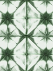 Rebel Walls Tapete Tie Dye Kaleidoscope - Green