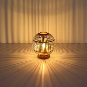 Globo 15368T - Lampada da tavolo HILDEGARD 1xE27/60W230V bambù