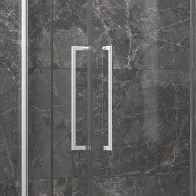 Kamalu - Box doccia 70x120 bianco opaco doppio battente | KT1000B
