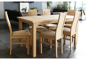 Sedia da pranzo ZOE rovere/crema