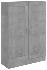 Libreria grigio cemento 82,5x30,5x115 cm in legno multistrato