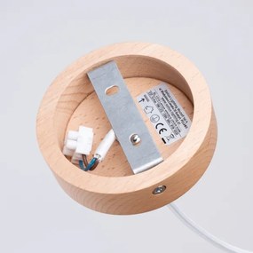 Sollux SL.1319 - Lampadario a sospensione con filo JAGA 1xE27/15W/230V diametro 30 cm bianco