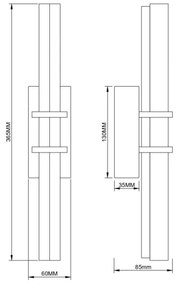 Zuma Line 003064-034736 - Lampada da parete a LED IGGLY LED/8W/230V dorata