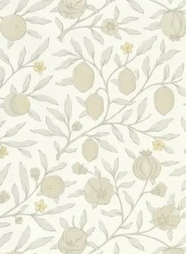 Morris & Co Carta da parati Pure Fruit - Horned Poppy/ Grey