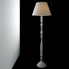 Lampadario Piantana Bourlesque Colore Bianco 60W  Mi  45 x 155 cm