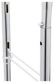 Appendiabiti a piantana mobile LINEA, argento