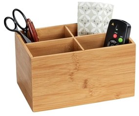 Organizzatore per il bagno in bambù con 4 scomparti Terra - Wenko