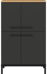 Mobile bagno alto grigio scuro in rovere 60x97 cm Yonkers - Germania