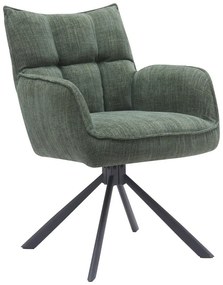 Set di sedie da pranzo verde in imbottito 2 pz Marilla – Unique Furniture