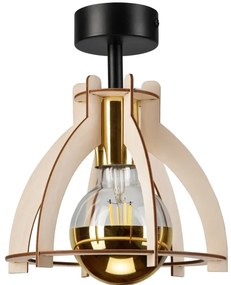 Lampadario a plafone LANDO 1xE27/15W/230V faggio