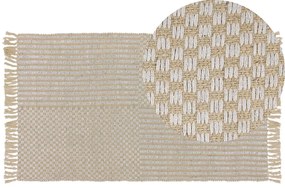 Tappeto in iuta 80 x 150 cm beige ADABAG Beliani