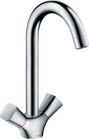 Gruppo Lavello Monoforo 220 Due Maniglie 1 Jet Cromo Hansgrohe Logis 71280000