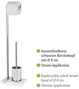 Scopino con supporto per carta igienica Noble - Wenko