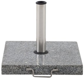 Base per ombrellone in Granito Grigio chiaro L 45 x L 45 x H 36 cm