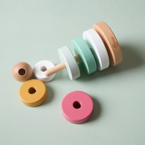 Bieco - Torre impilabile in legno - berry