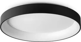 Ziggy plafoniera le led 3000k 62w  7100 lm nera 80cm