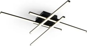 Brilagi - Plafoniera a LED STRIPES LED/37W/230V nera
