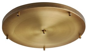 Rosone Multicavo 6 Luci In Ferro Bronzato Diametro 50 Cm