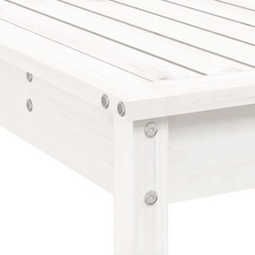 Set Bar da Giardino 9 pz Bianco in Legno Massello di Pino