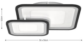 Brilagi - Plafoniera dimmerabile TANDORA LED/49W/230V 3000-6000K + telecomando