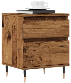 Comodino Legno Antico 40x35x50 Cm İn Legno Multistrato /
