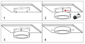 Plafoniera LED LED/24W/230V 4200K diametro 28,5 cm bianco