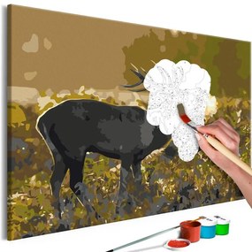 Quadro fai da te  Deer on Rut  Larghezza x Altezza Home decor 60x40