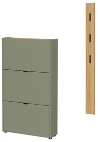 Set di mobili da ingresso di colore naturale/grigio tortora 101x200x22 cm Ameca – Germania