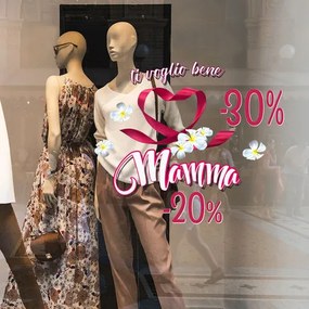 Cuore per la mamma | Vetrofania