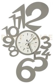 Orologio da parete di design lupin grande fango e avorio