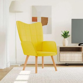 Sedia Relax Giallo Senape İn Tessuto /