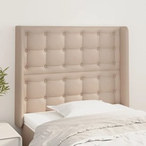 Testiera Ad Orecchio Cappuccino 93x16x118/128 Cm İn Similpelle /