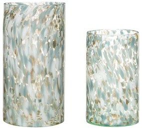 Set di 2 vasi multicolor in vetro fatti a mano altezza 37 cm Libra - Hübsch