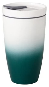 Tazza da viaggio in porcellana verde e bianca Villeroy &amp; Boch , 350 ml Like To Go - like | Villeroy &amp; Boch